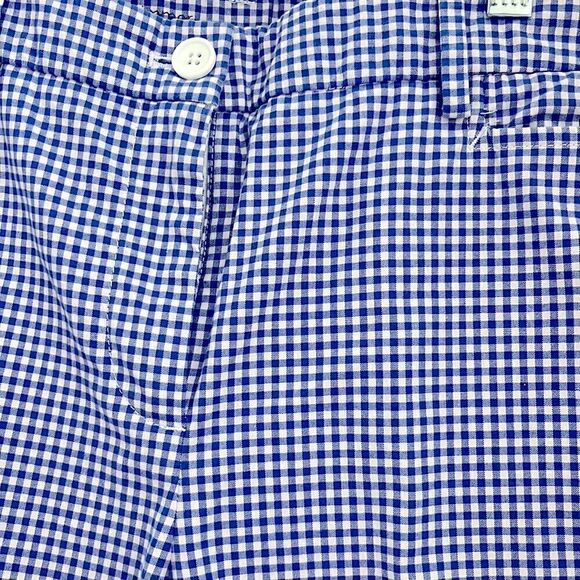 Talbots Gingham Check Perfect Skimmer Capri Pants Cotton with Spandex - Picture 2 of 10